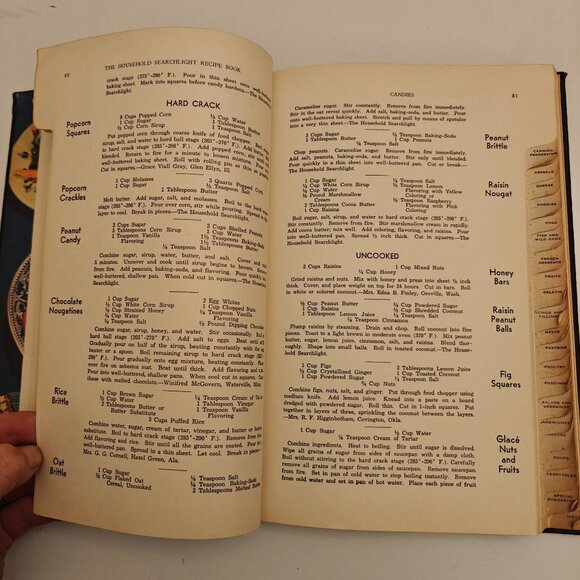 Vintage Searchlight Recipe Book Household Magazine 1942 Hardcover Tabbed - Picture 5 of 9